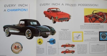 Chevrolet Corvette Modelprogram 1956 "Fun"  Carbrochure (0690)